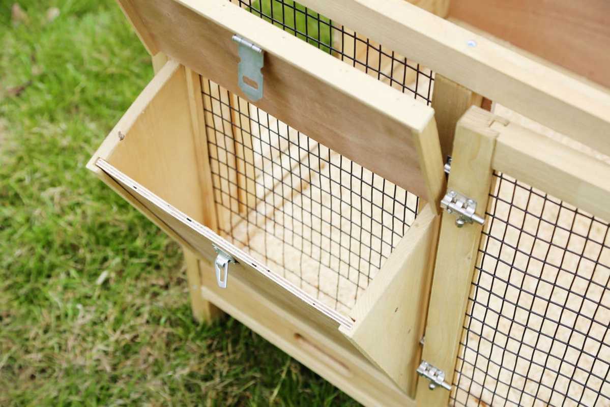 Kaninchenstall XXL Vario von Kerbl - geräumiger Stall aus Holz für Kaninchen, Hasen und Meerschweinchen